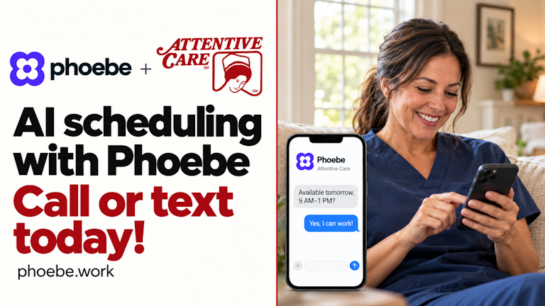 Phoebe AI Scheduling with your FSS via Phone and Texting!